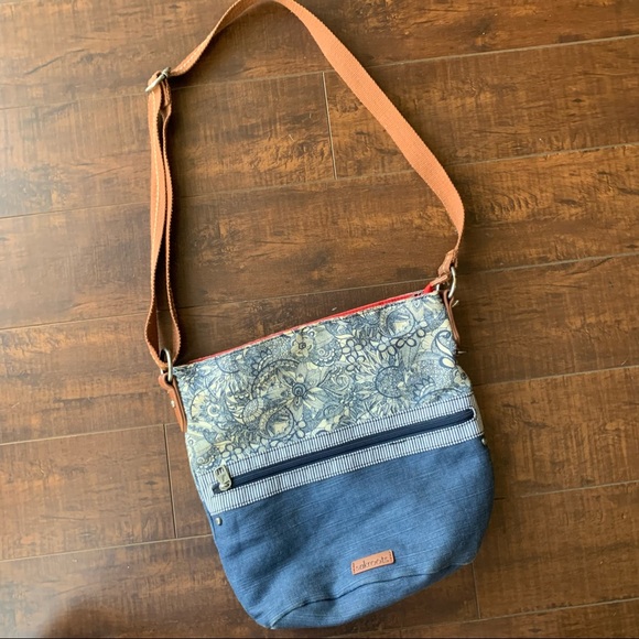 Sak Roots Sakroots canvas shoulder or cross body bag purse - Picture 1 of 8